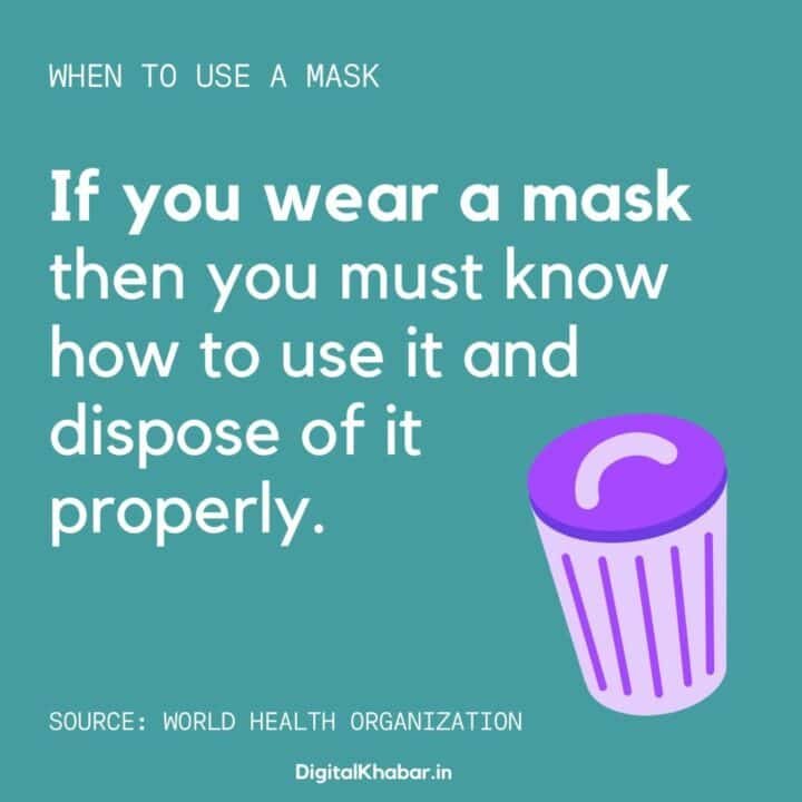 how to dispose mask